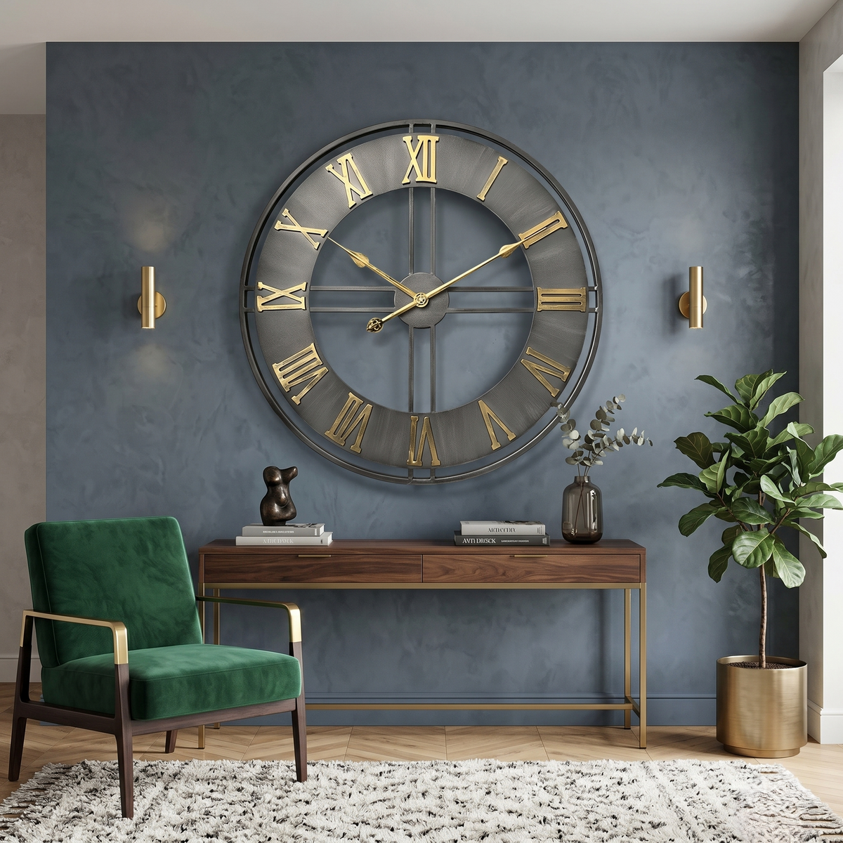 Grande horloge chiffre romain