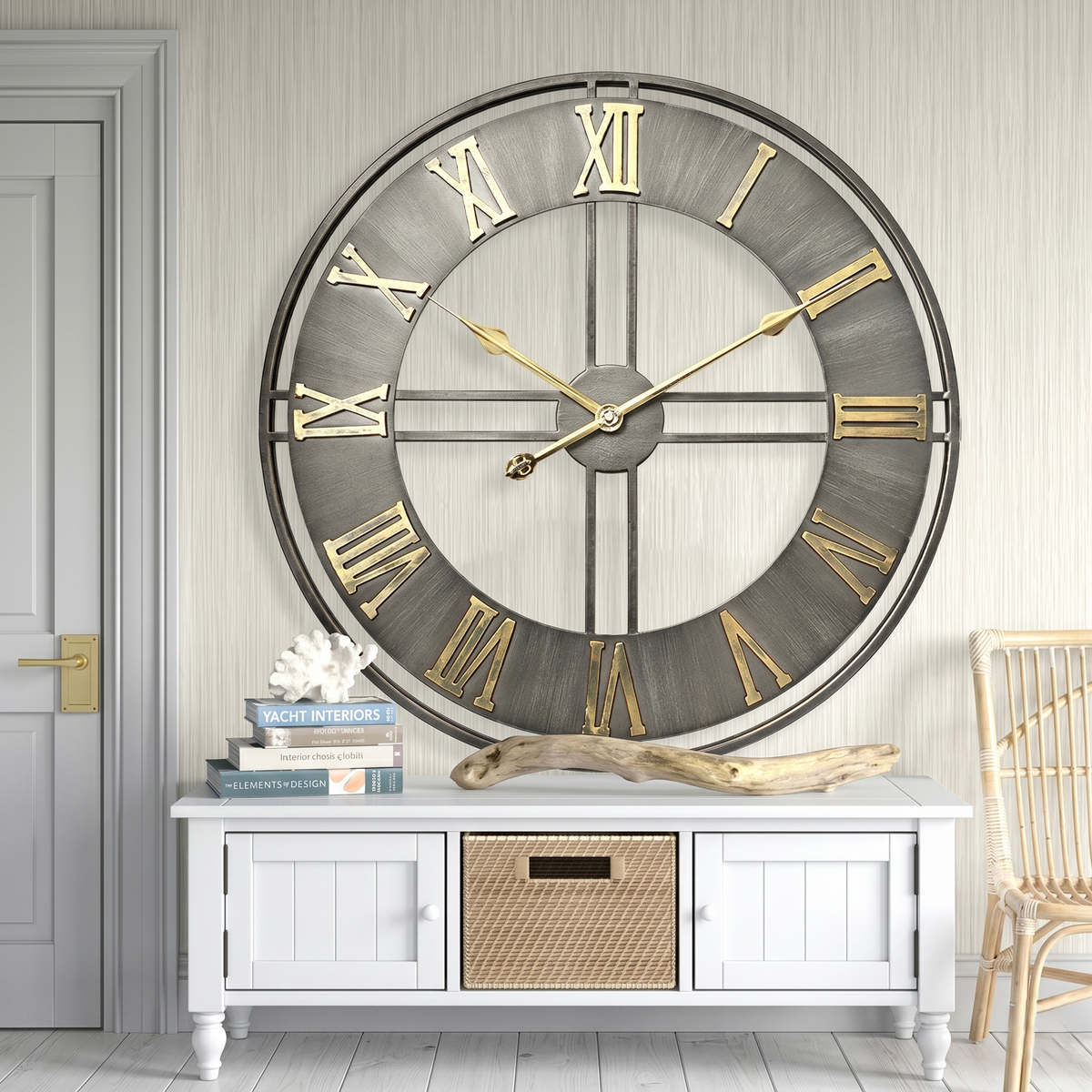 Grande horloge chiffre romain