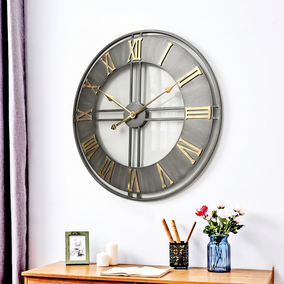 Grande horloge chiffre romain