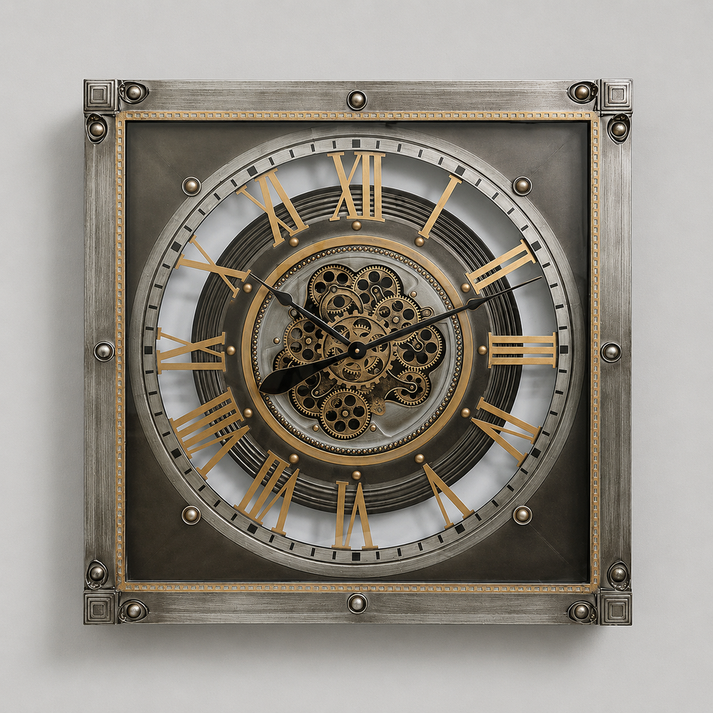 Grande horloge carrée