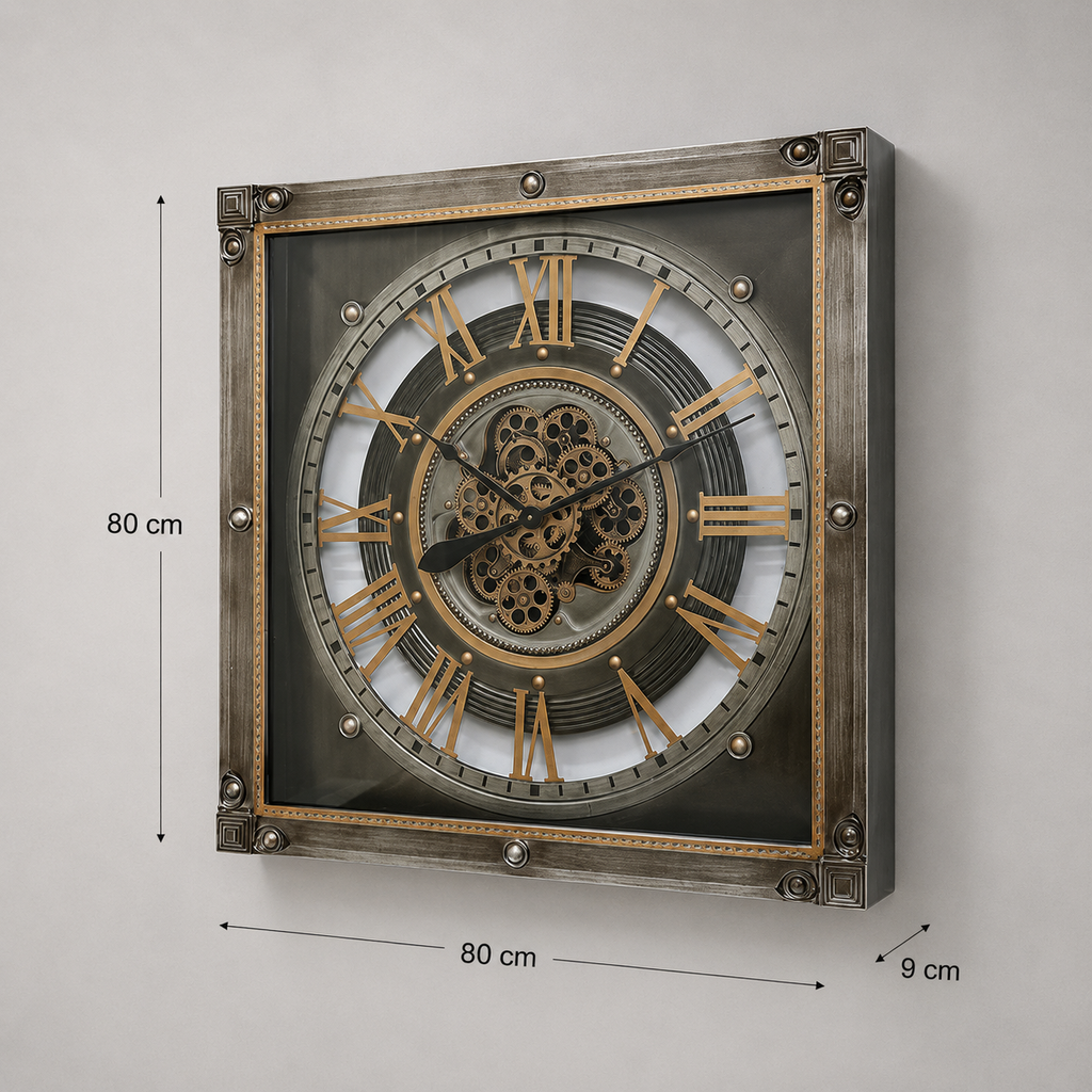 Grande horloge carrée