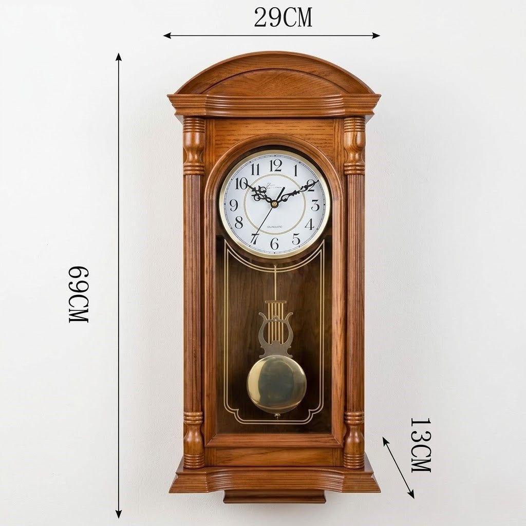 Horloge ancienne bois balancier