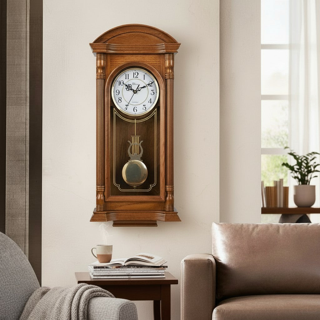 Horloge ancienne bois balancier