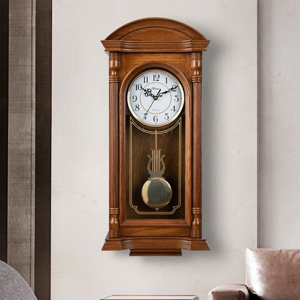 Horloge ancienne bois balancier