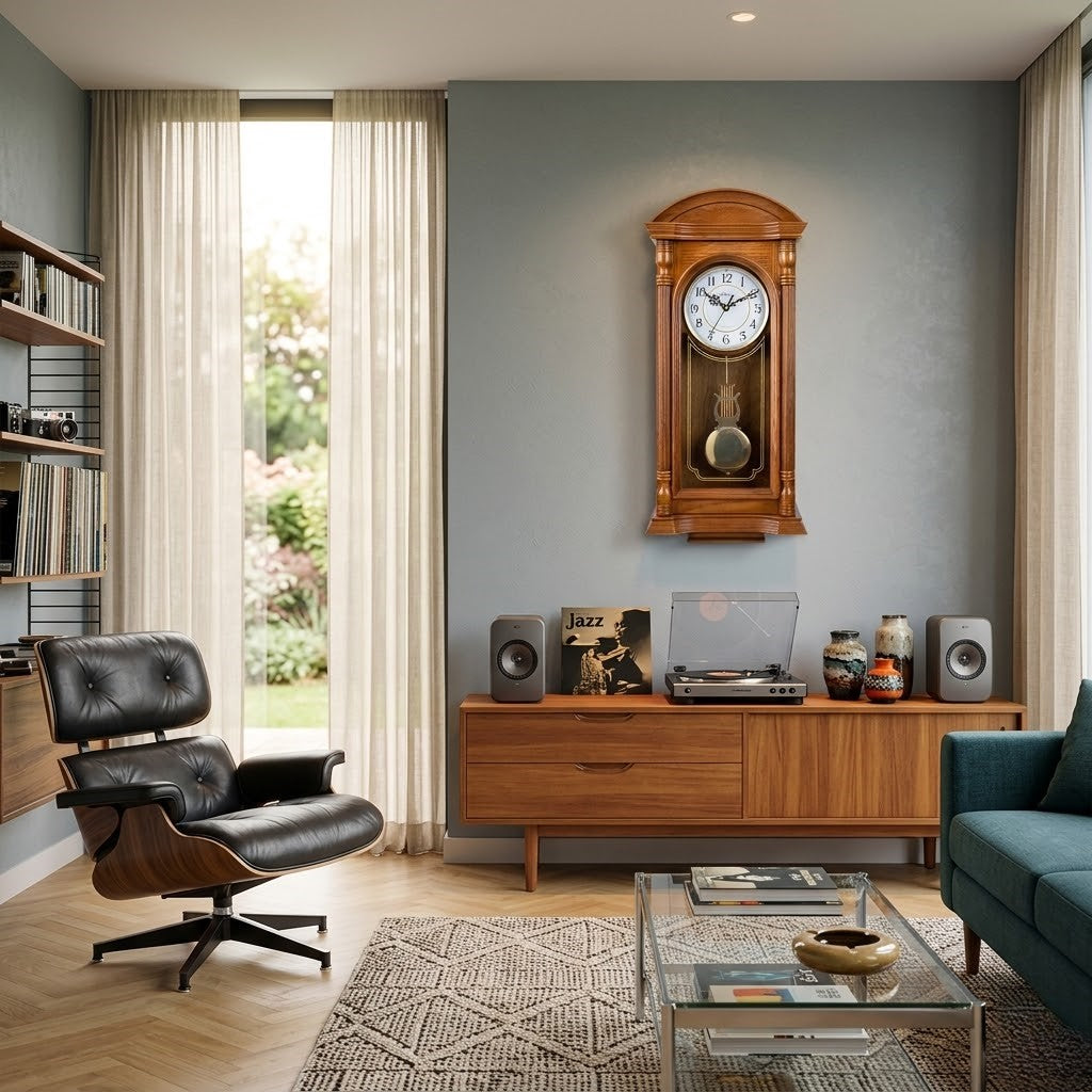 Horloge ancienne bois balancier