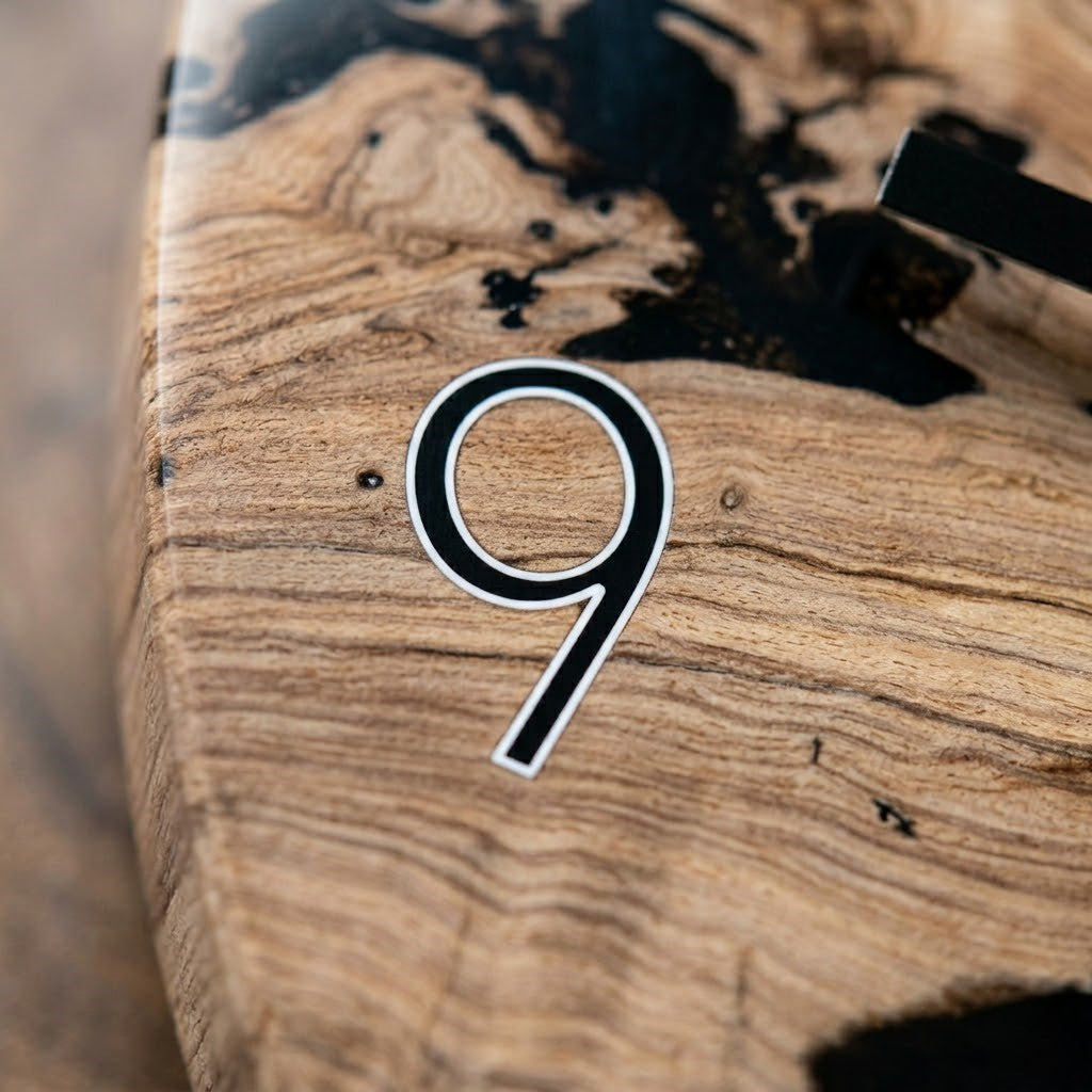 Horloge bois et noir