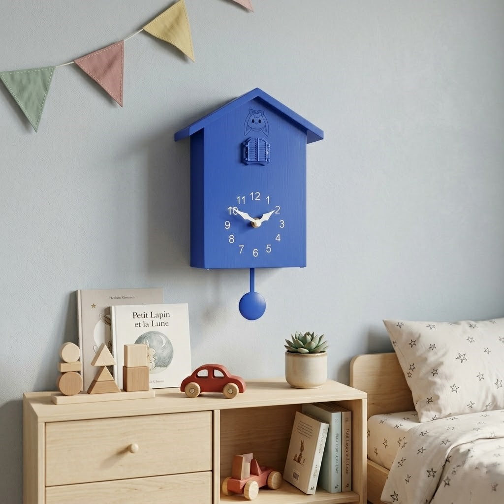 Horloge coucou moderne en bois