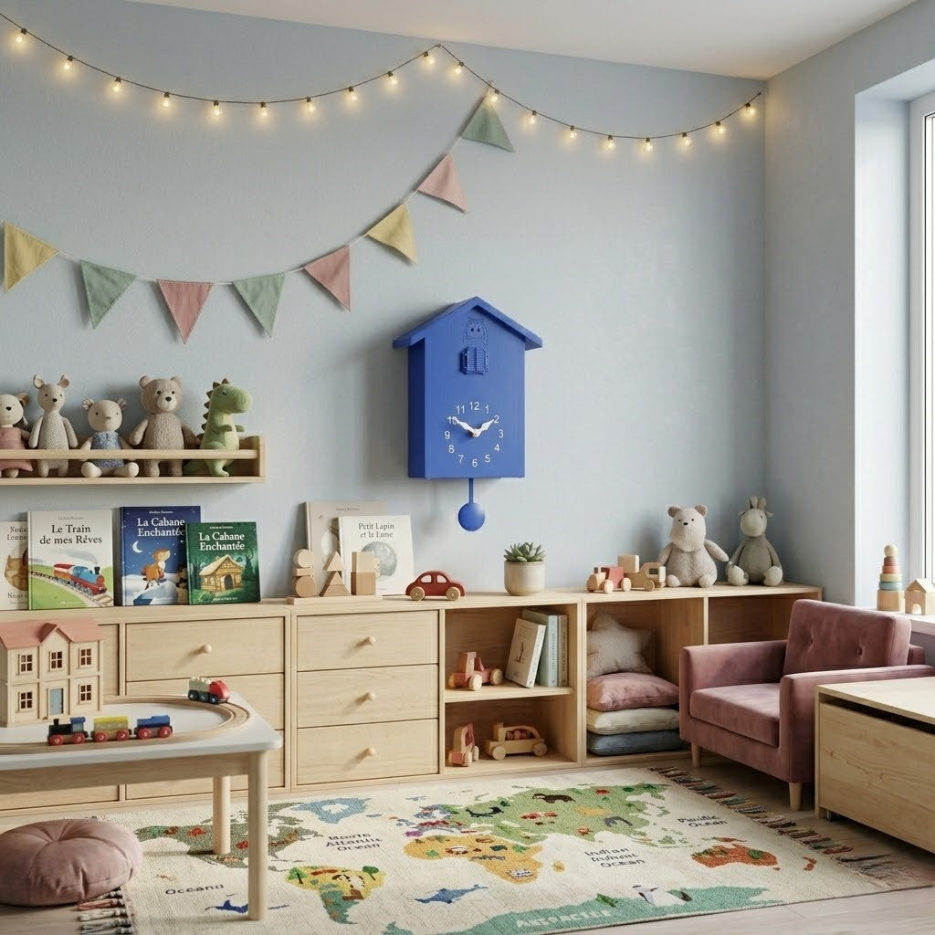 Horloge coucou moderne en bois