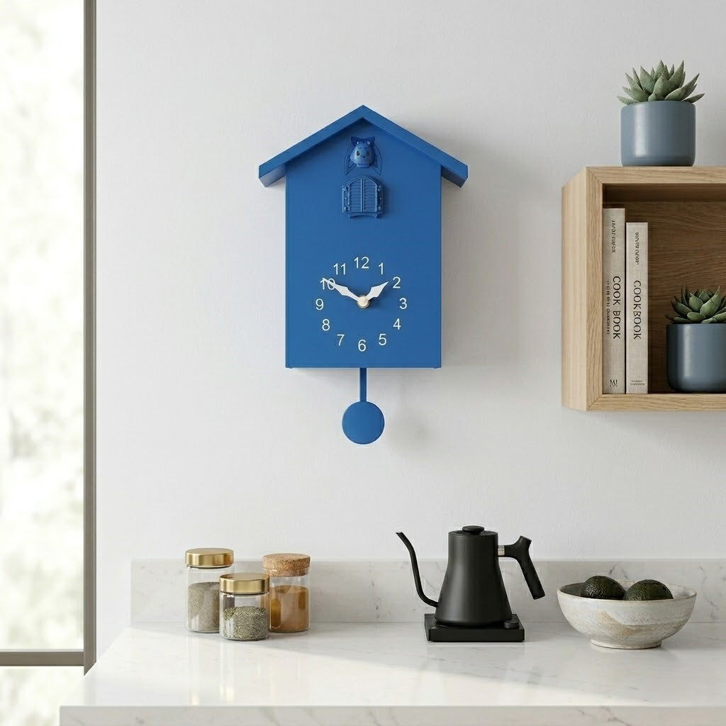 Horloge coucou moderne en bois