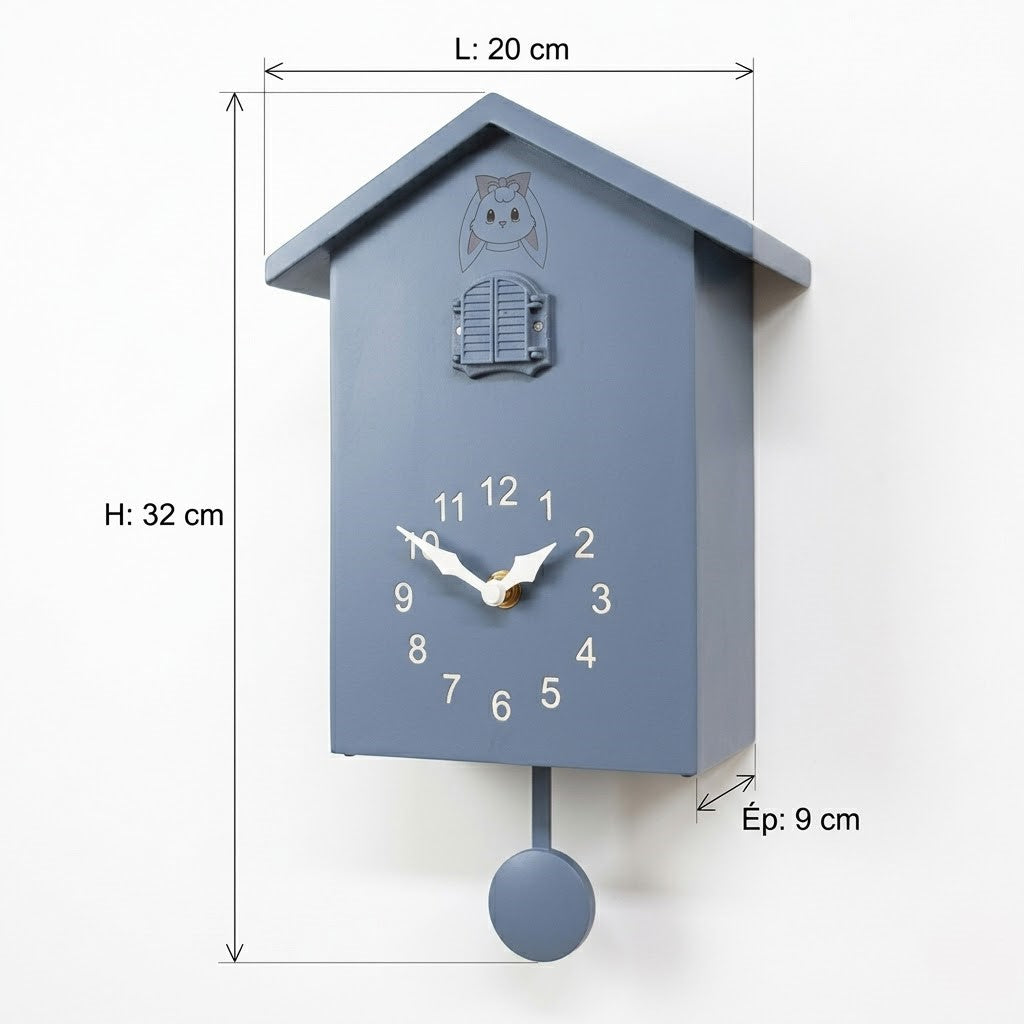 Horloge coucou moderne en bois