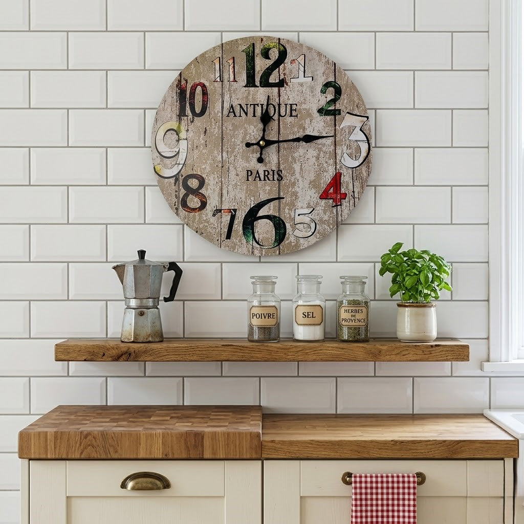 Horloge cuisine vintage