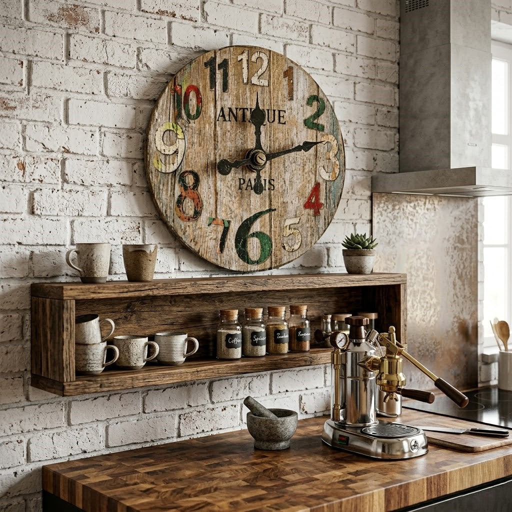 Horloge cuisine vintage