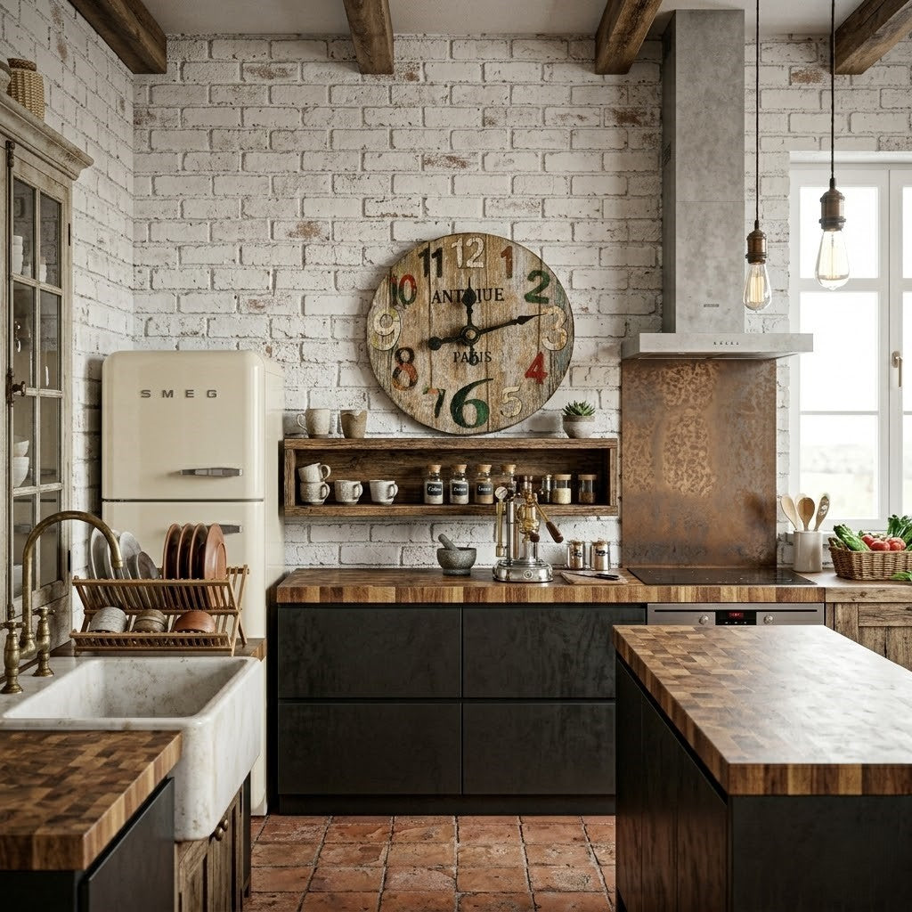 Horloge cuisine vintage