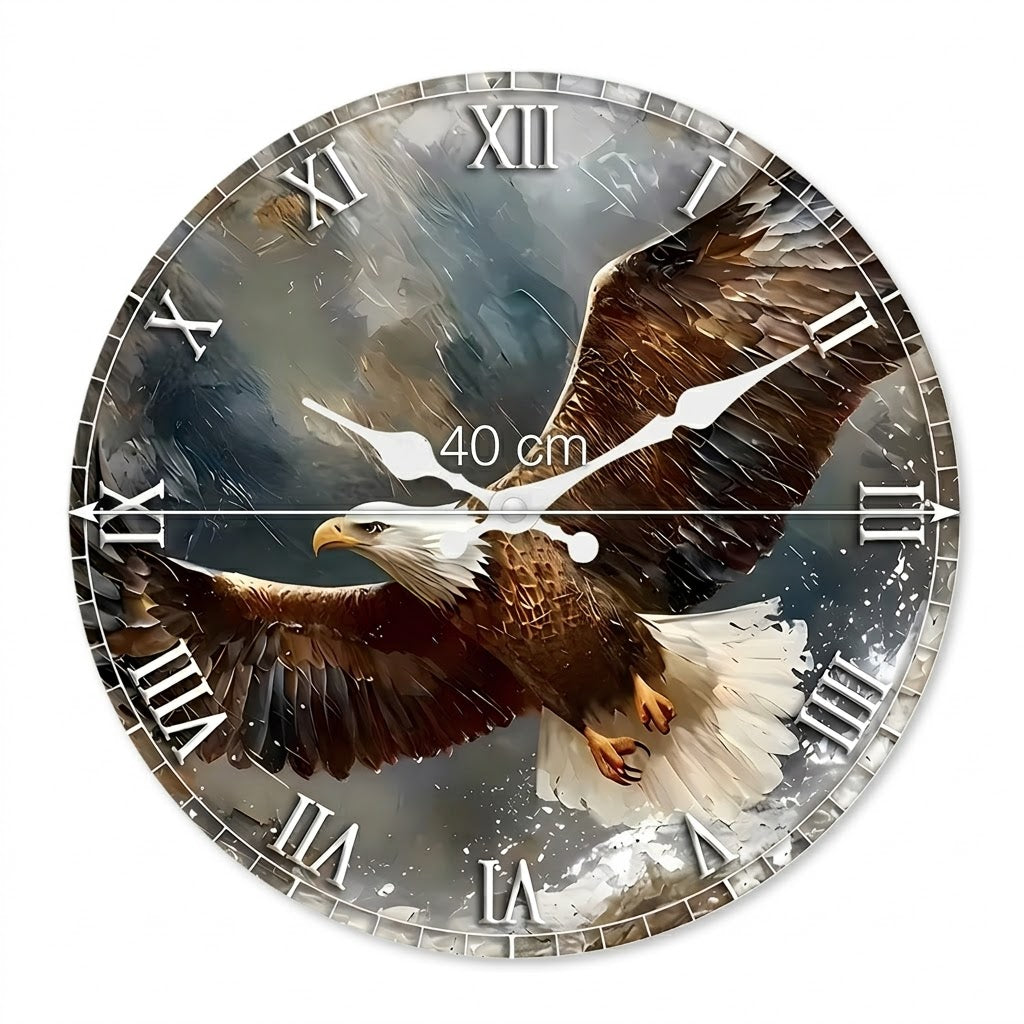 Horloge en bois chiffre romain