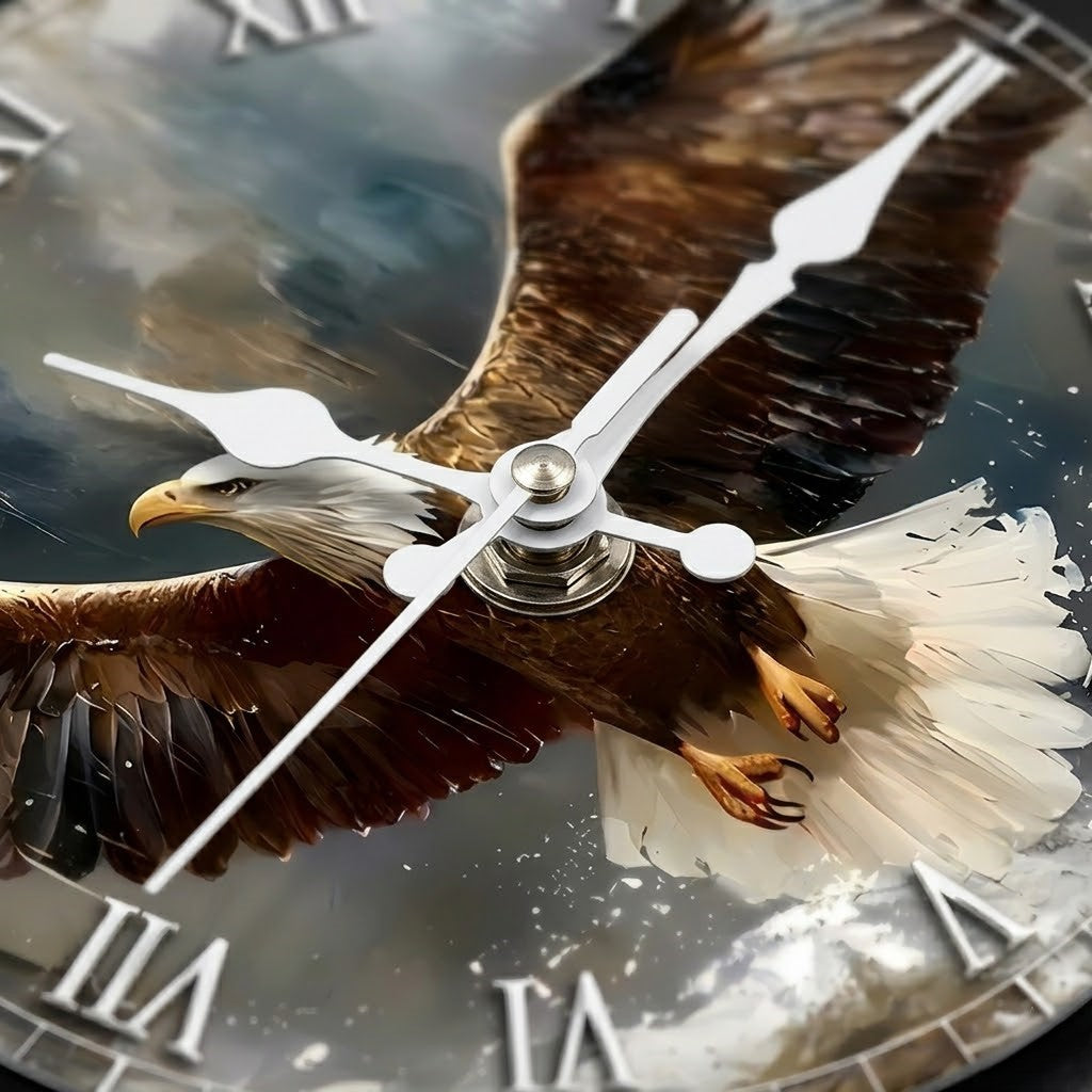 Horloge en bois chiffre romain