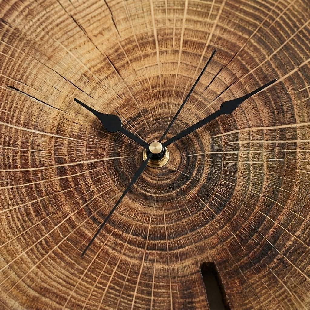 Horloge bois naturel