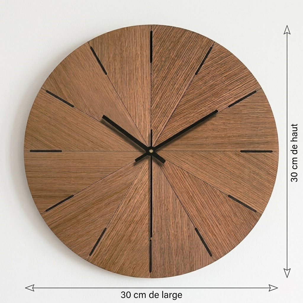 Horloge murale bois