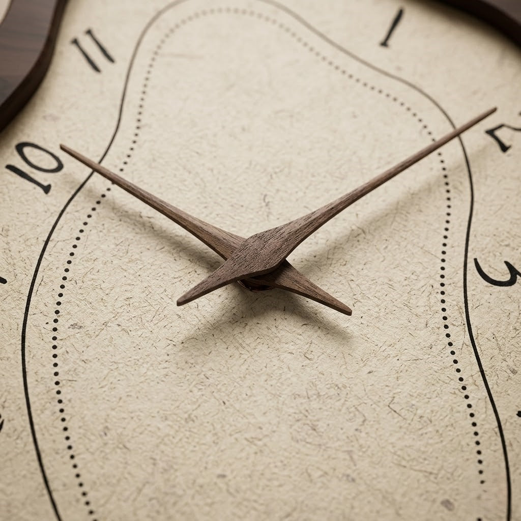 Horloge murale bois design