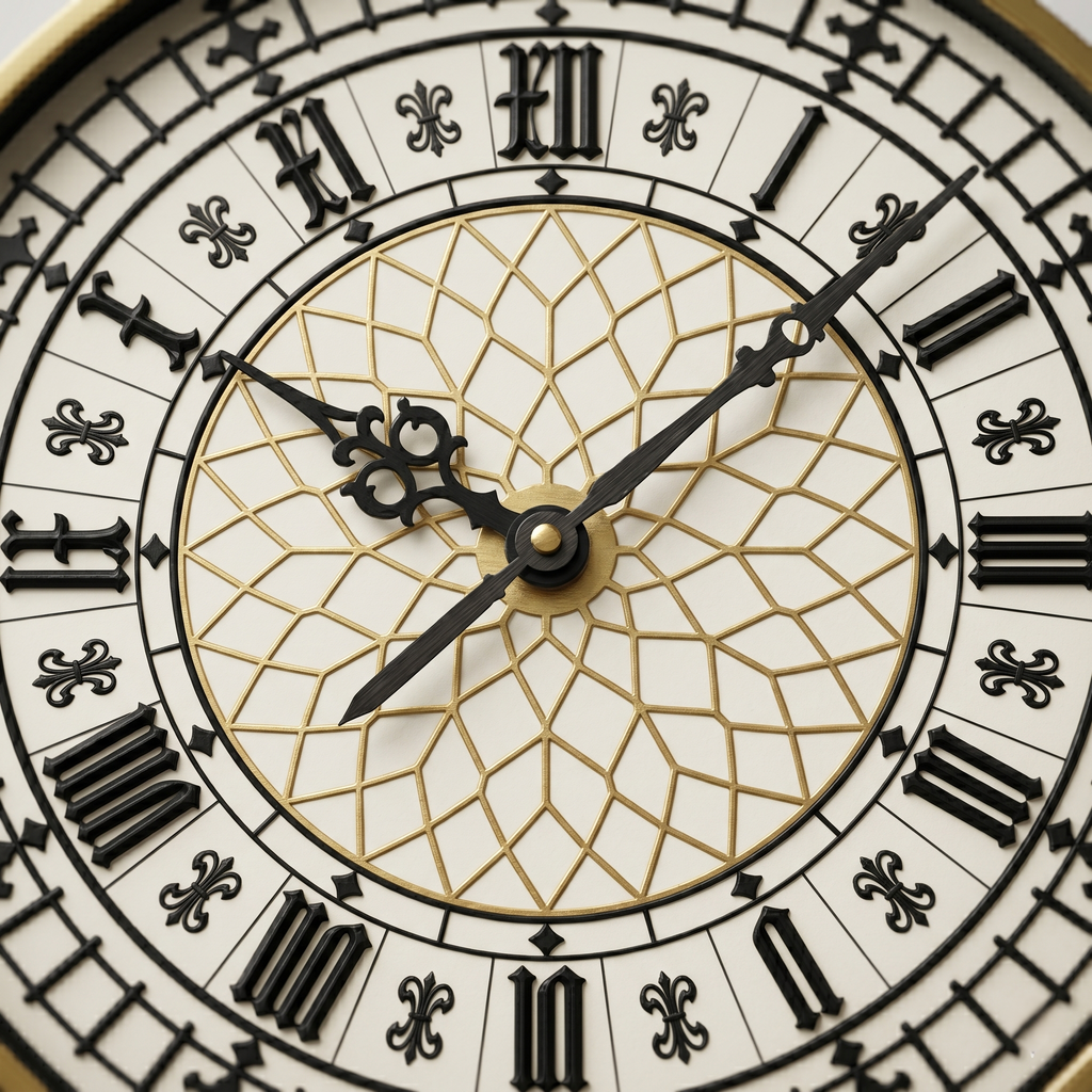 Horloge murale chiffres romains style London