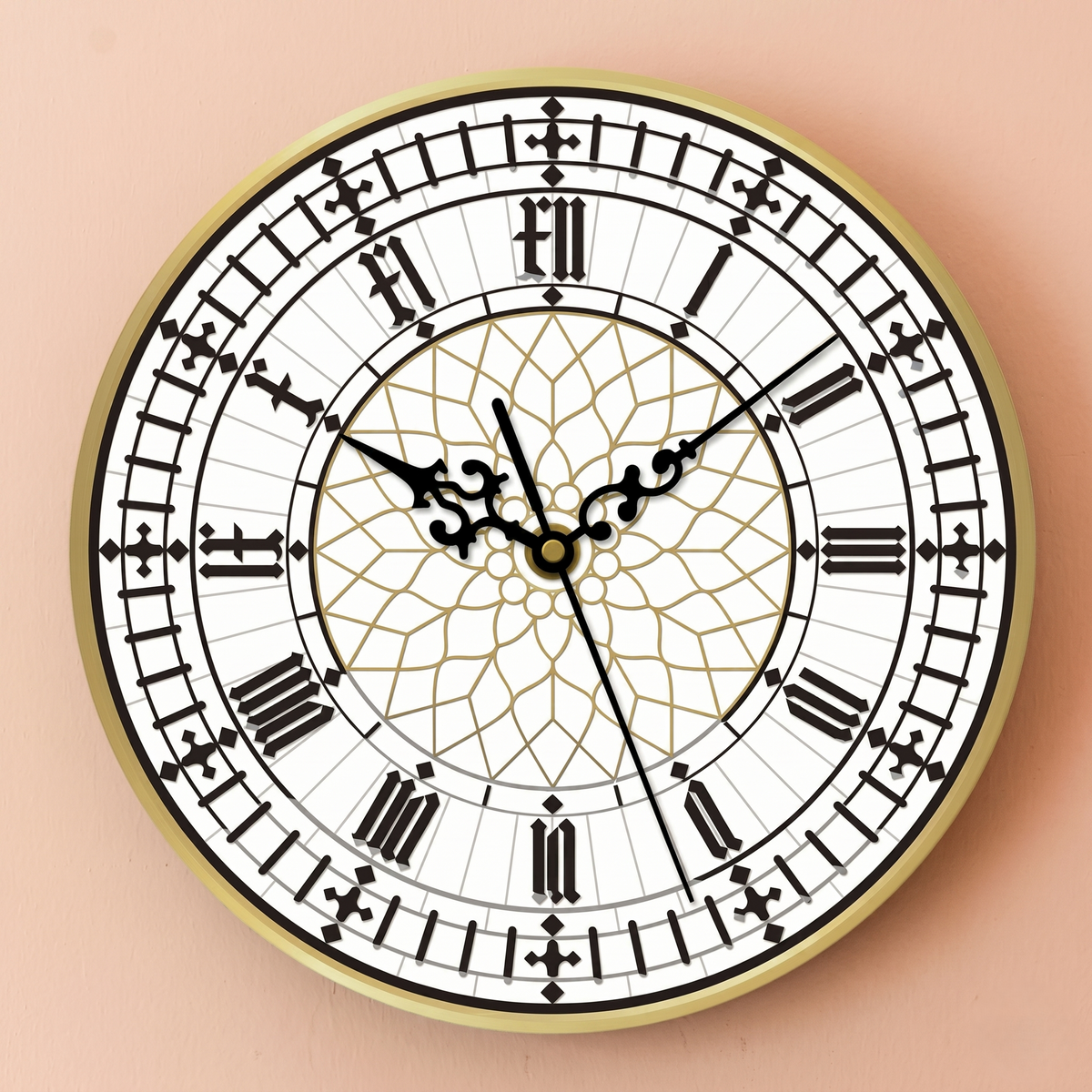 Horloge murale chiffres romains style London