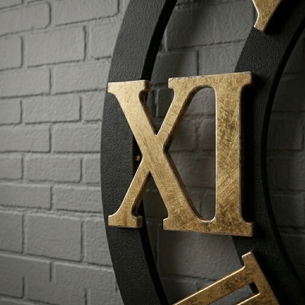 Horloge murale industrielle vintage