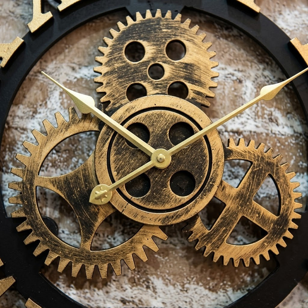 Horloge murale industrielle vintage