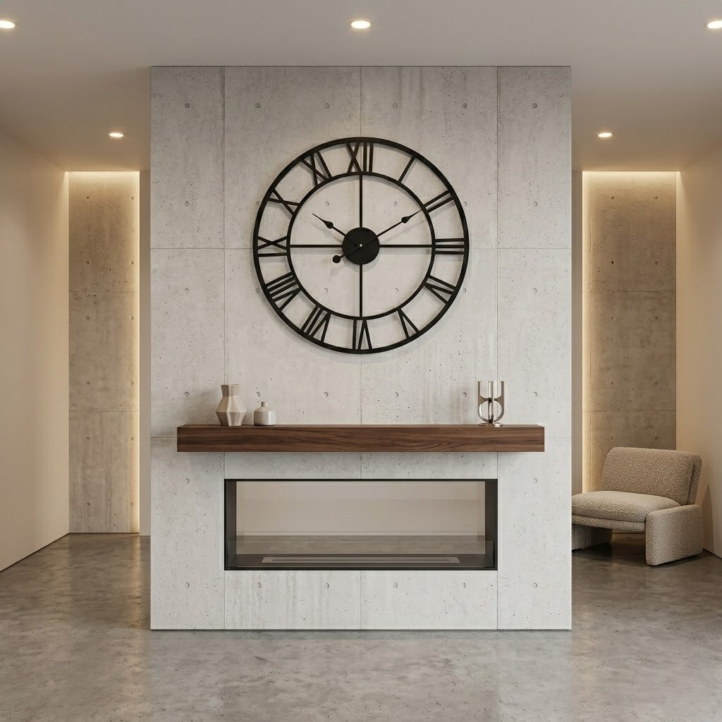 Horloge murale vintage métal