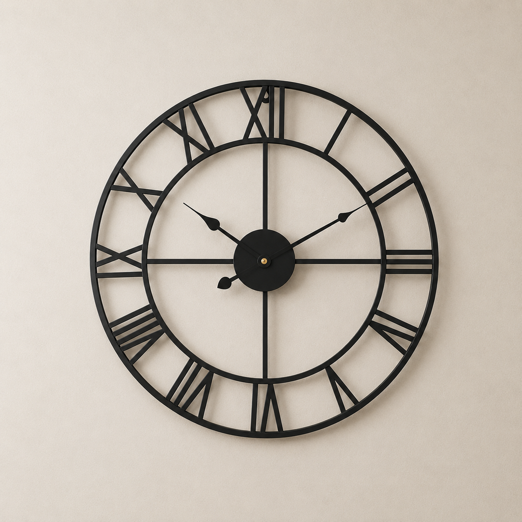 Horloge murale vintage métal