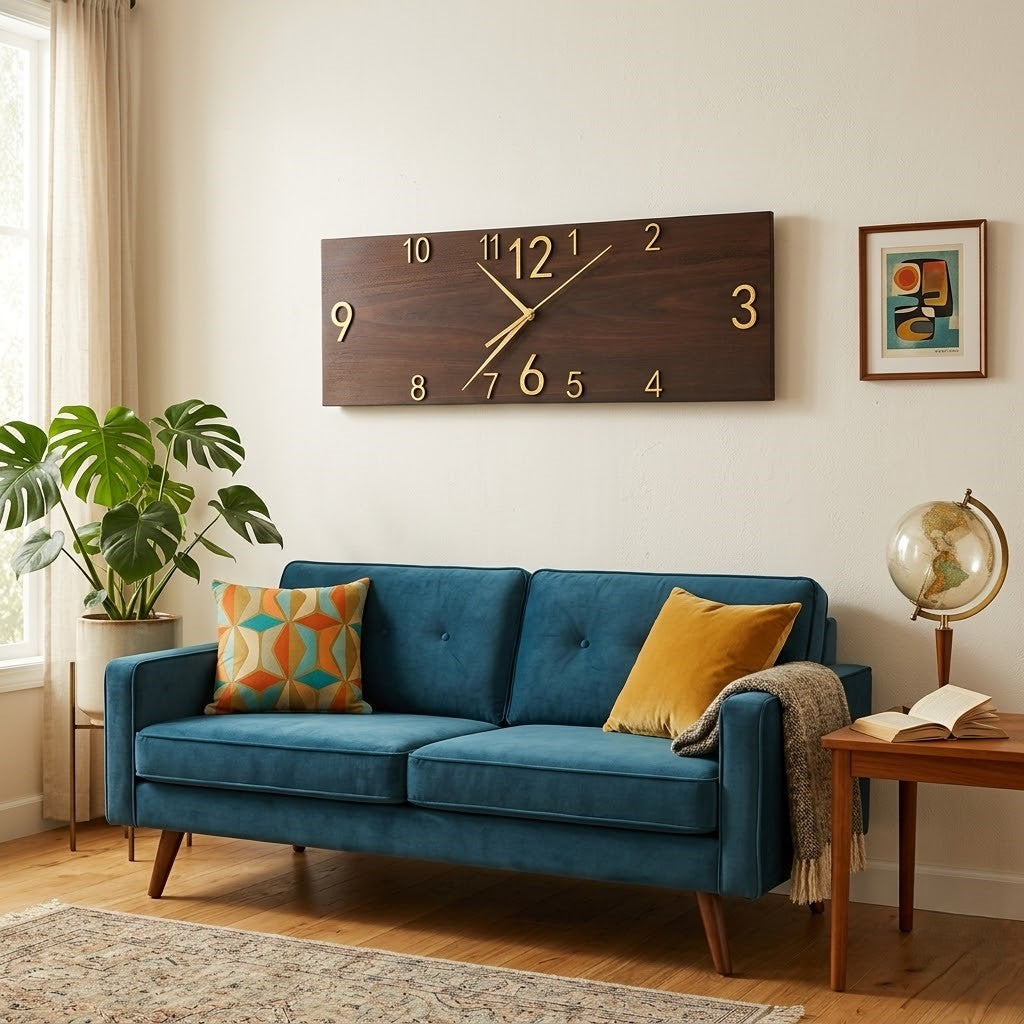 Horloge rectangulaire vintage