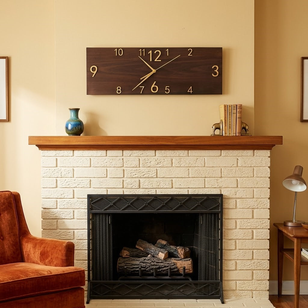 Horloge rectangulaire vintage