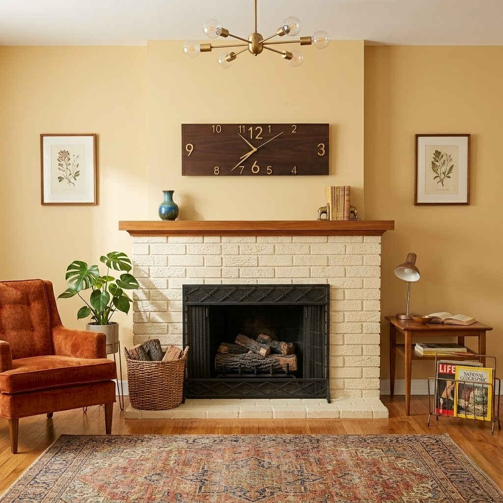 Horloge rectangulaire vintage