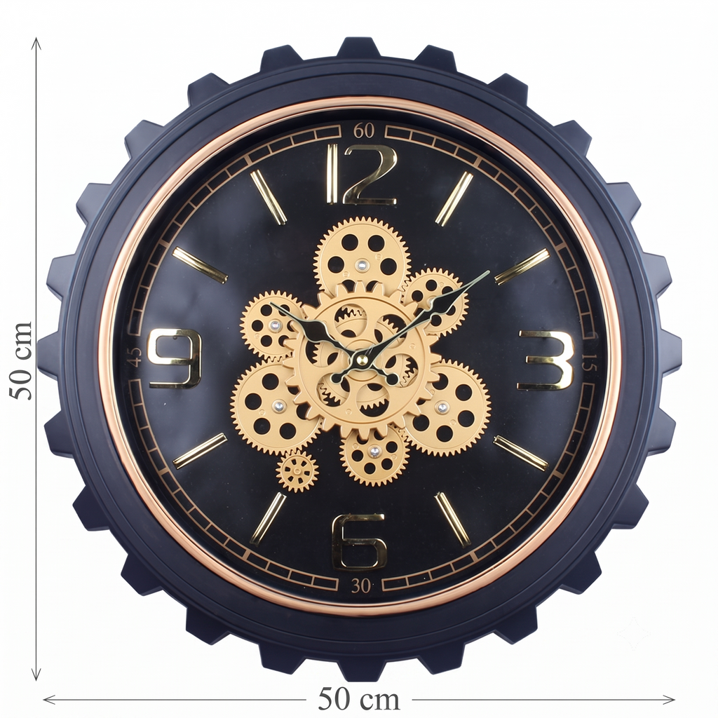 Horloge à engrenage mobile