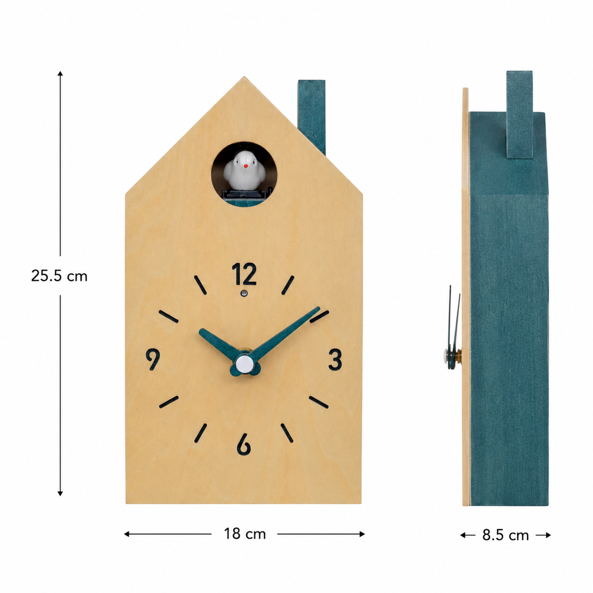 Horloge coucou moderne en bois