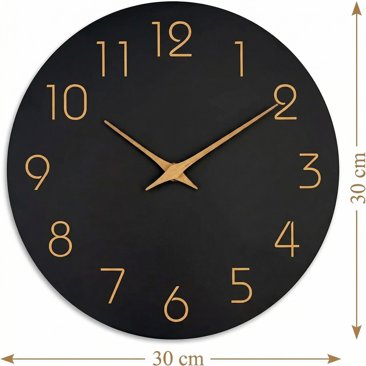 Horloge minimaliste noire
