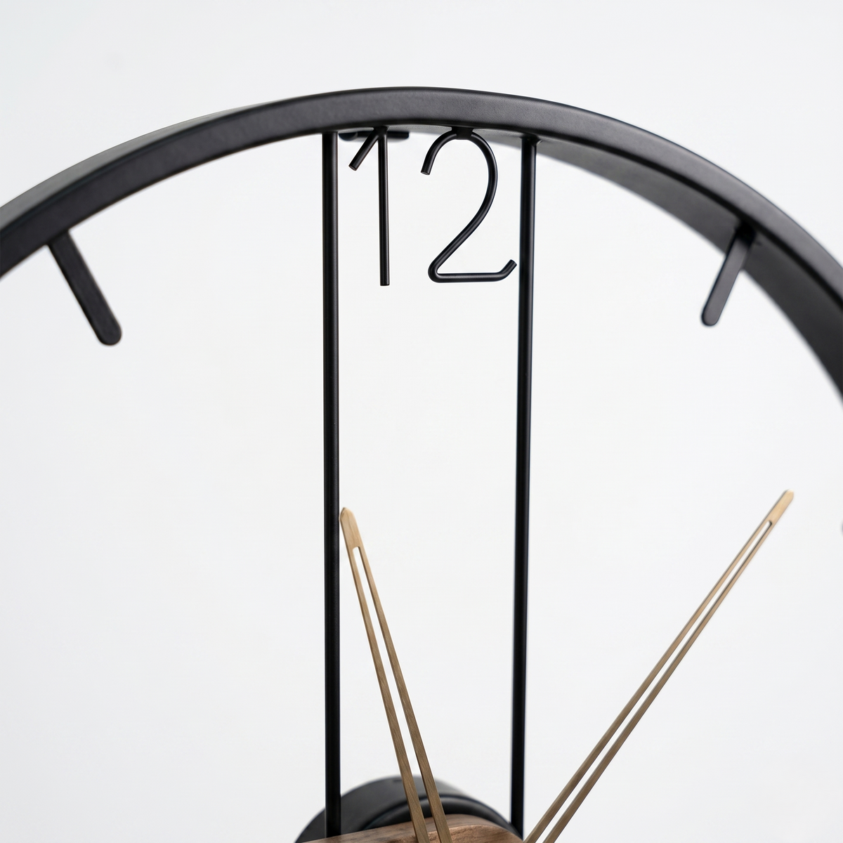 Horloge murale bois et métal