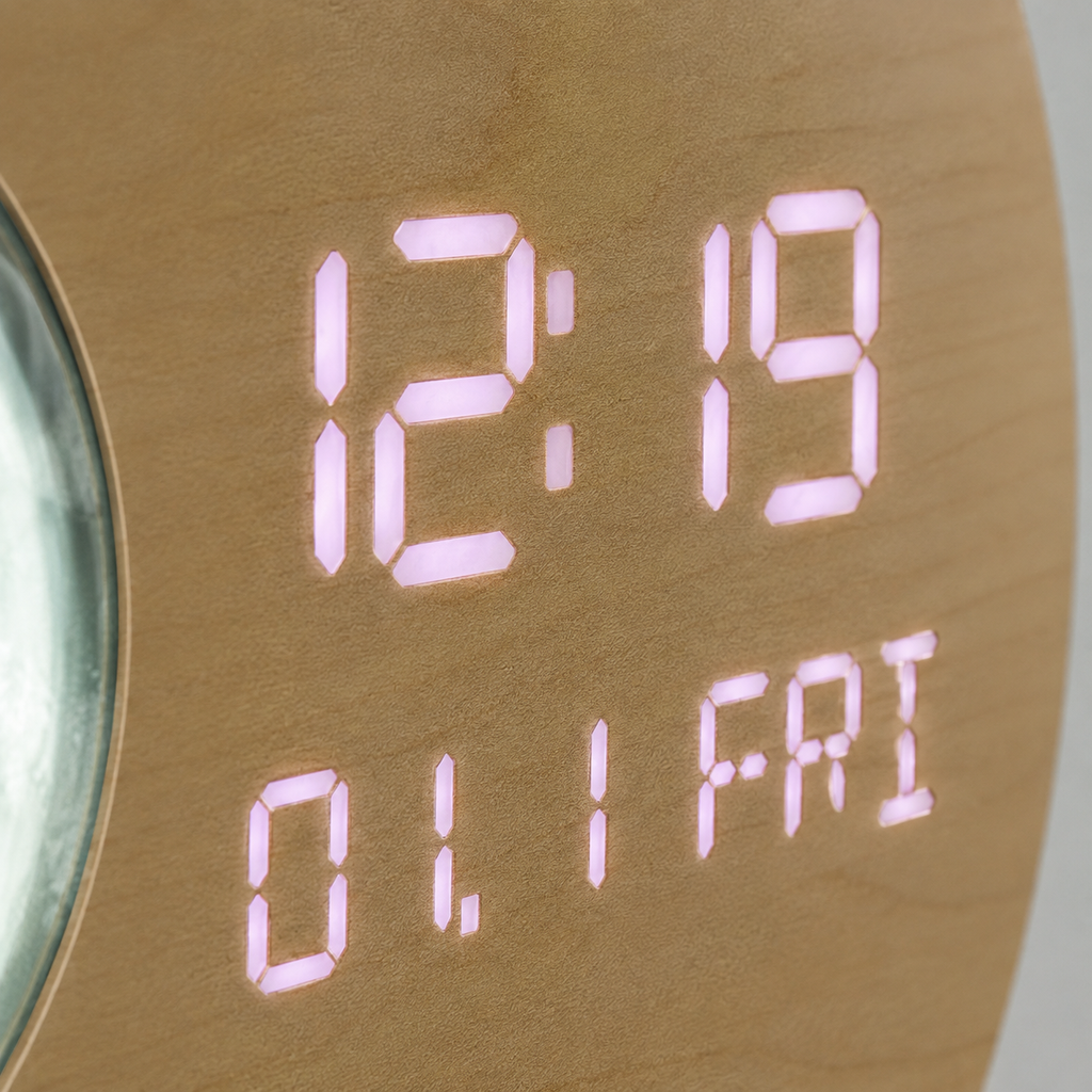 Horloge murale led
