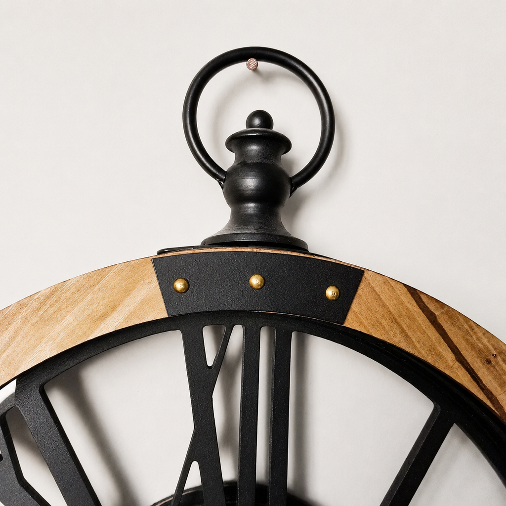 Horloge bois engrenage
