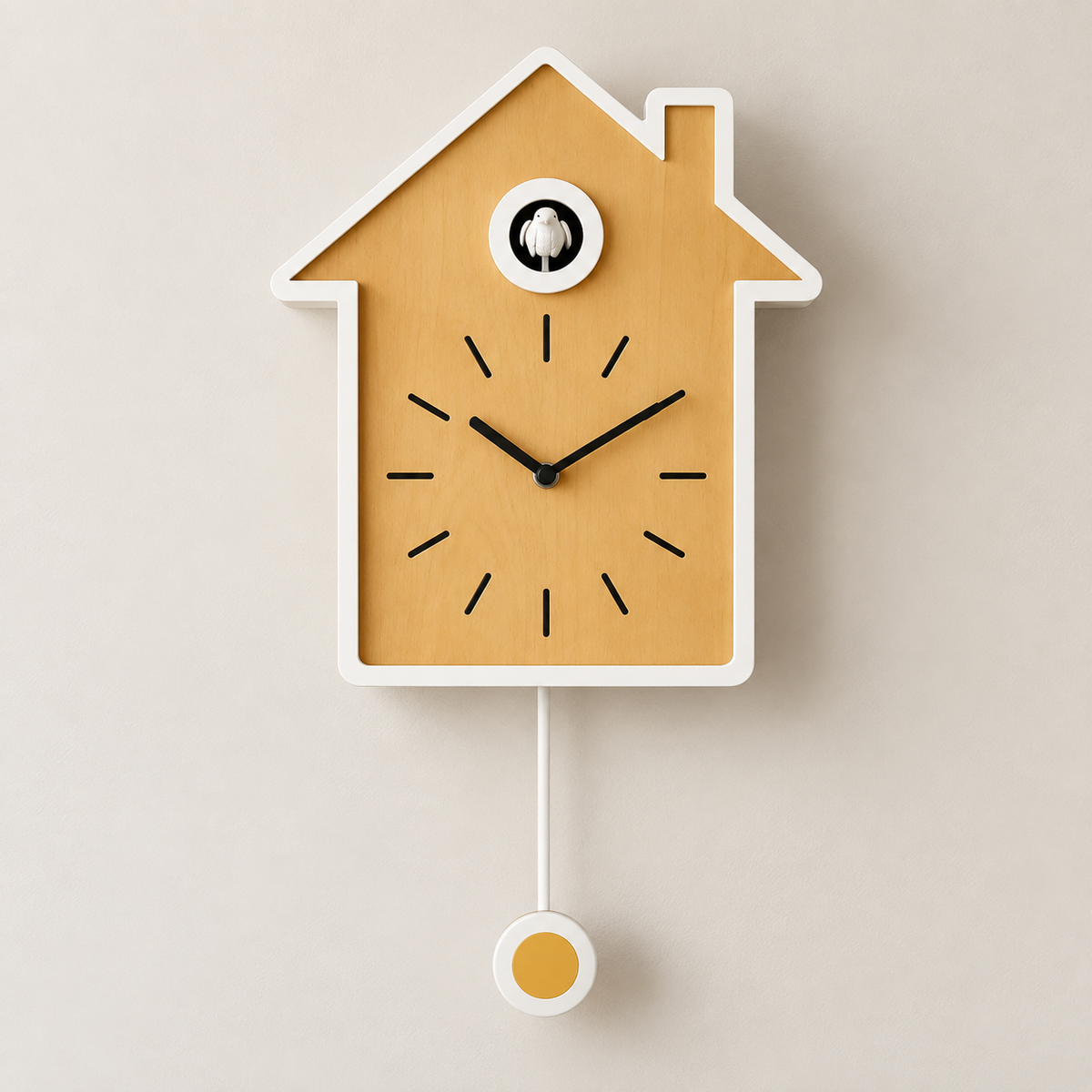 Horloge coucou moderne en bois