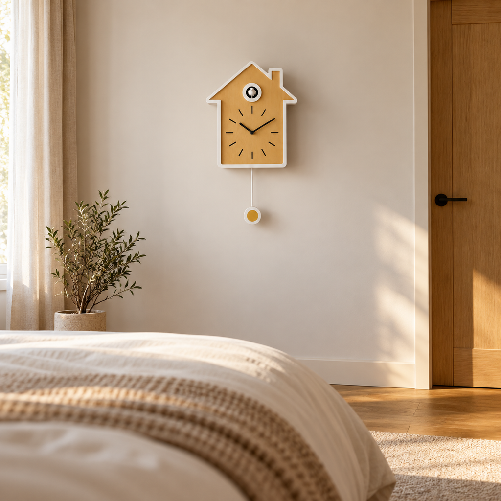 Horloge coucou moderne en bois