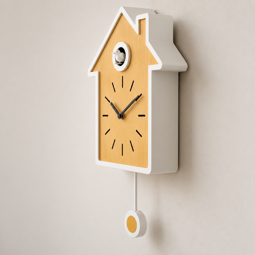 Horloge coucou moderne en bois
