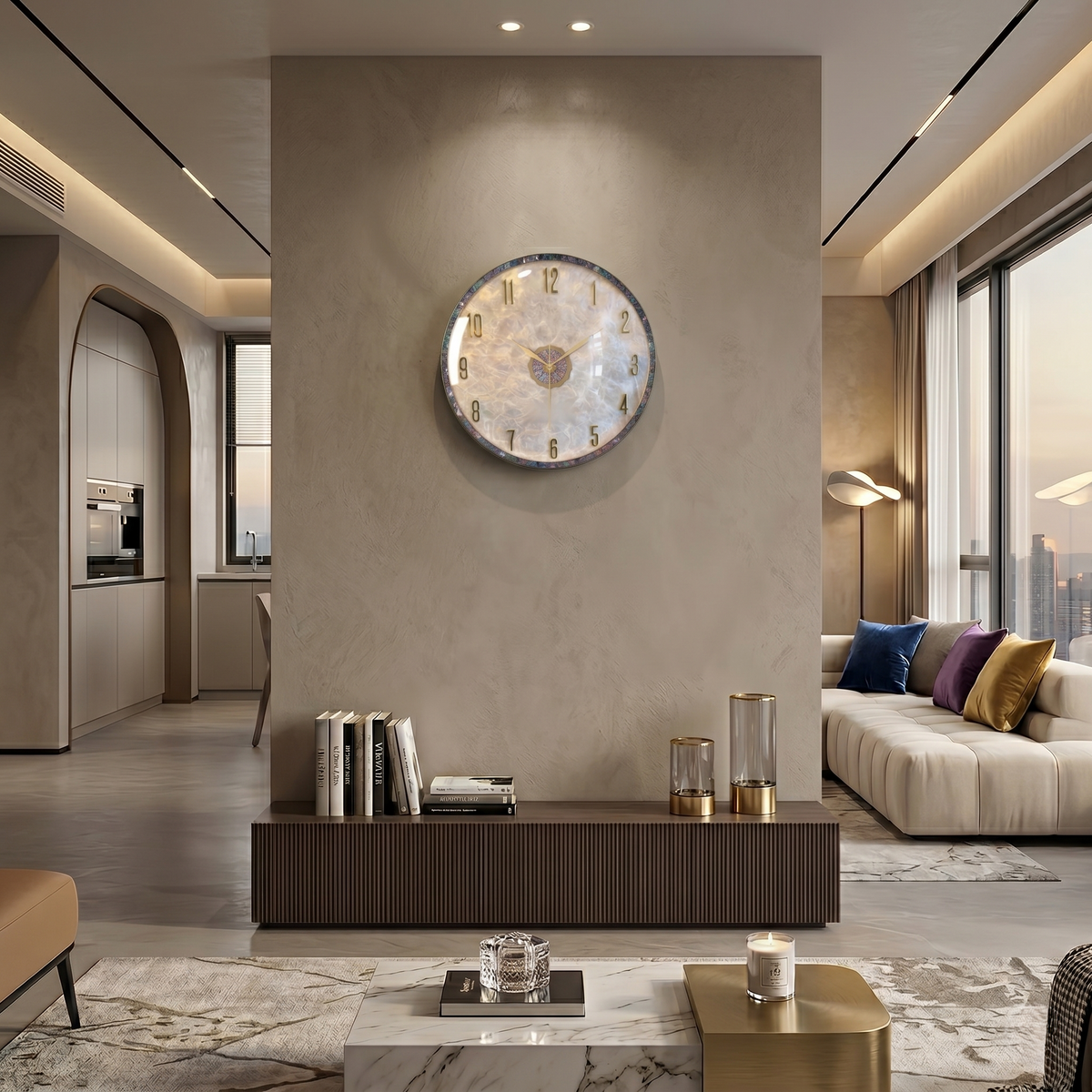 Horloge murale design luxe