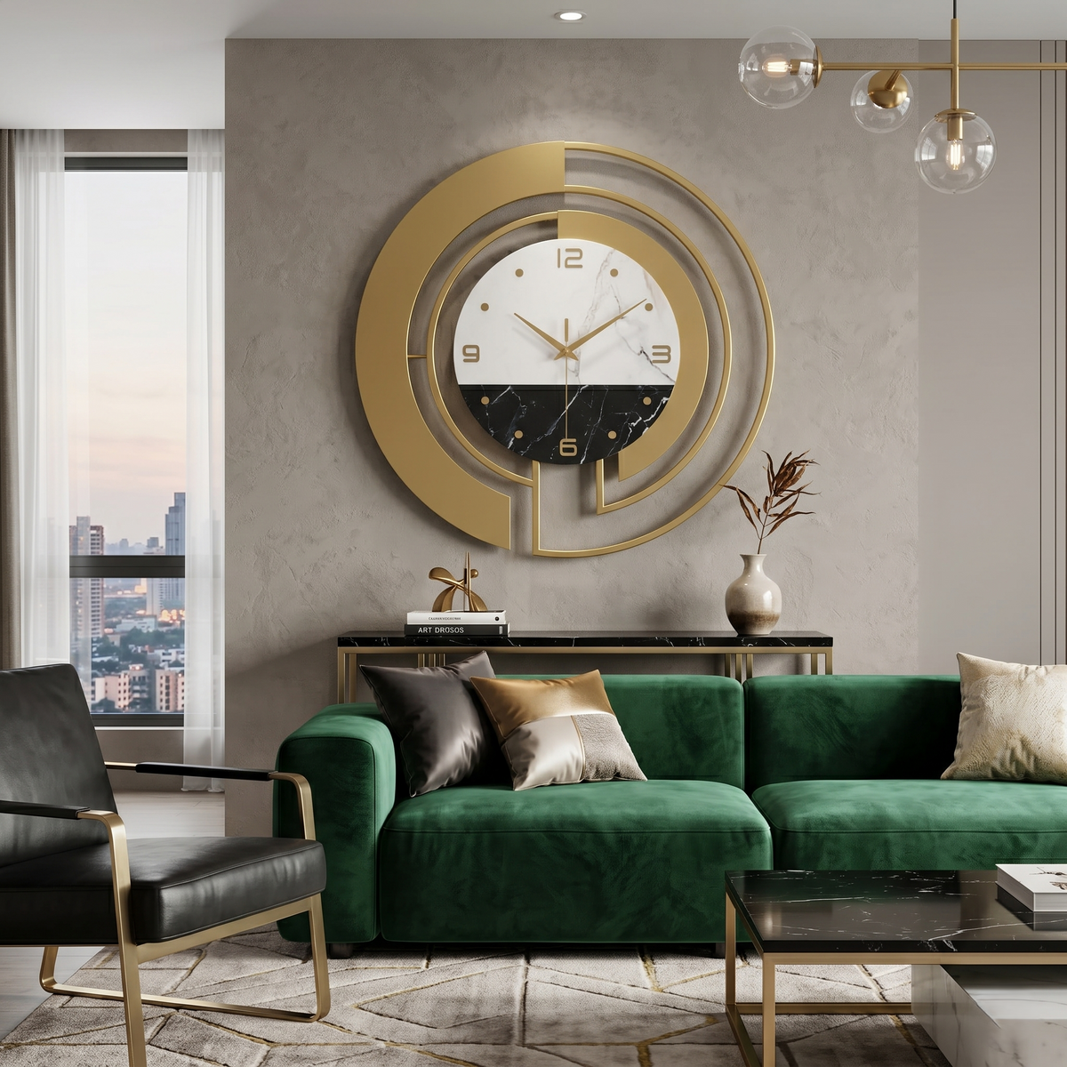 Horloge murale design métal