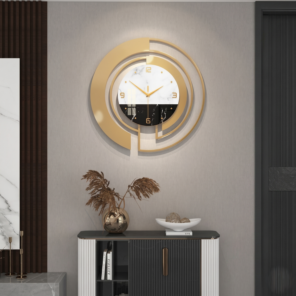 Horloge murale design métal