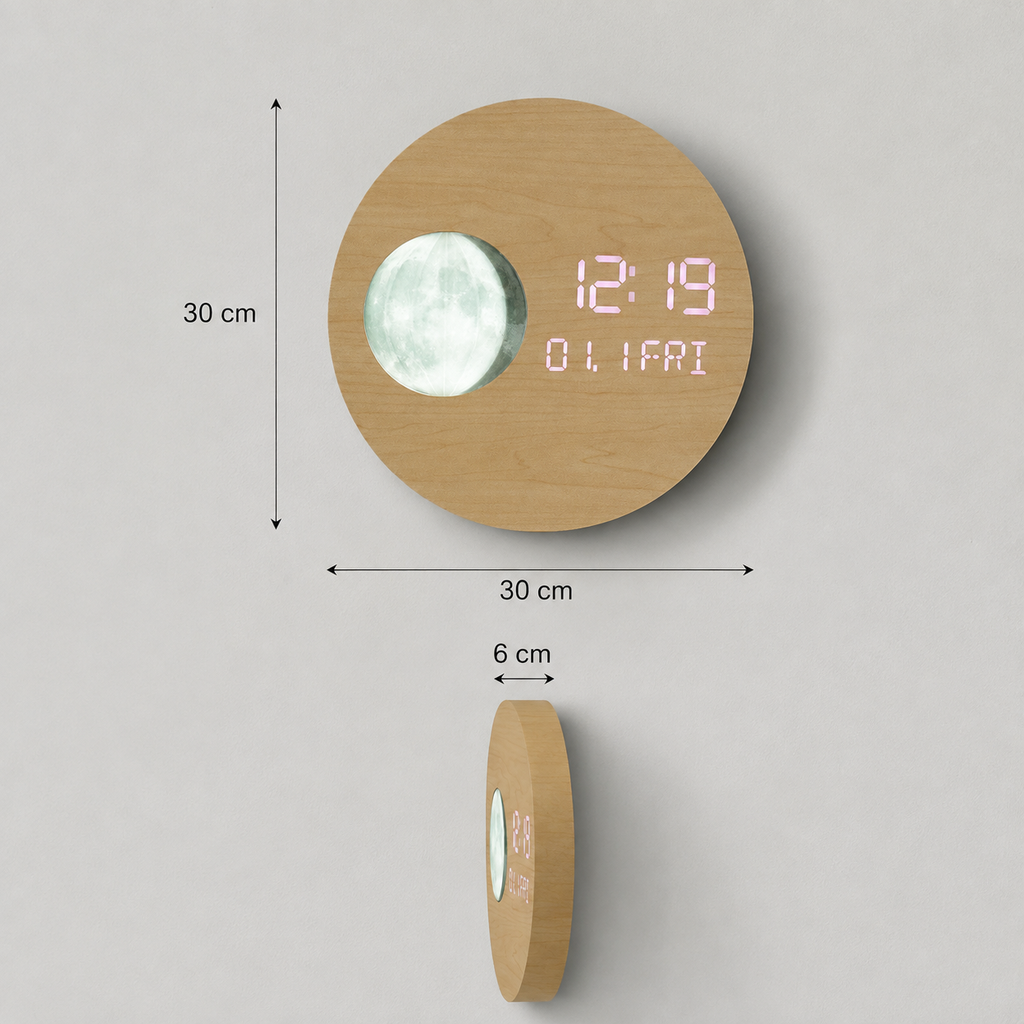 Horloge murale led