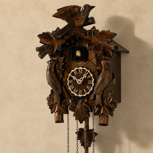 Ancien coucou horloge en bois