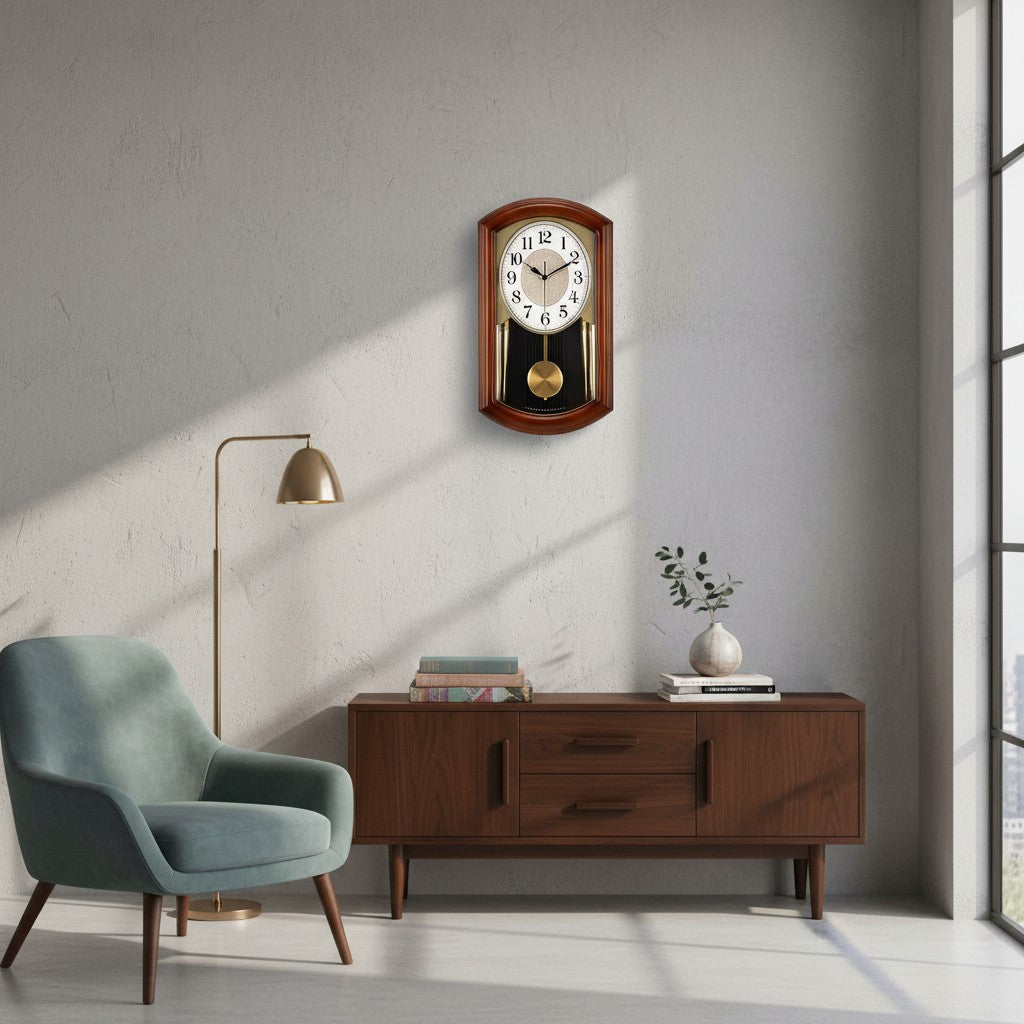 Ancienne horloge murale en bois