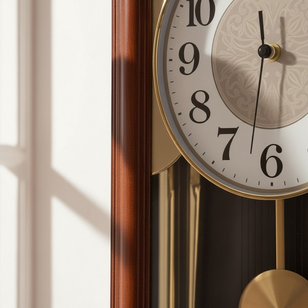 Ancienne horloge murale en bois