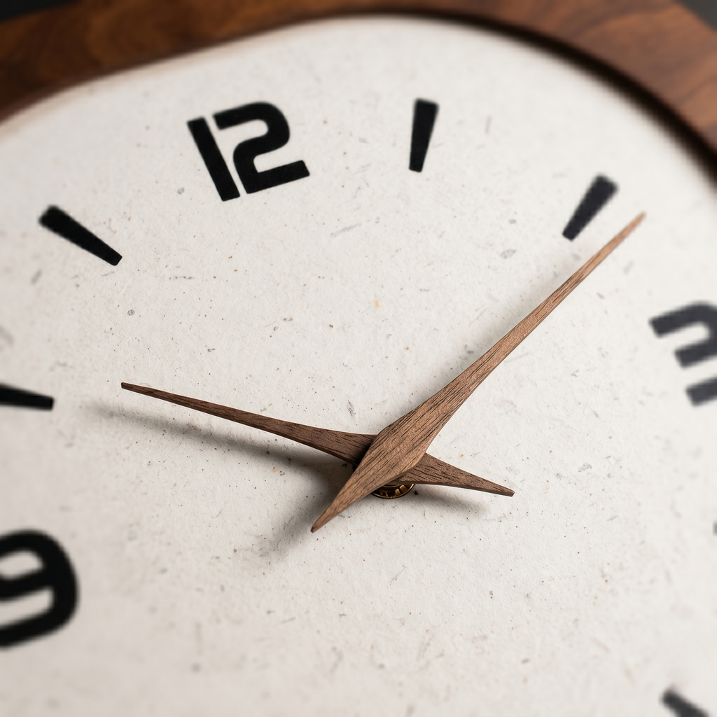 Ancienne horloge vintage bois