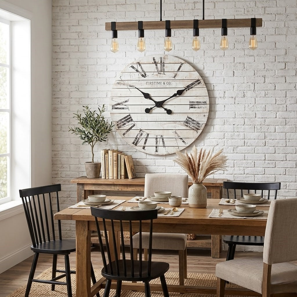 Grande horloge bois