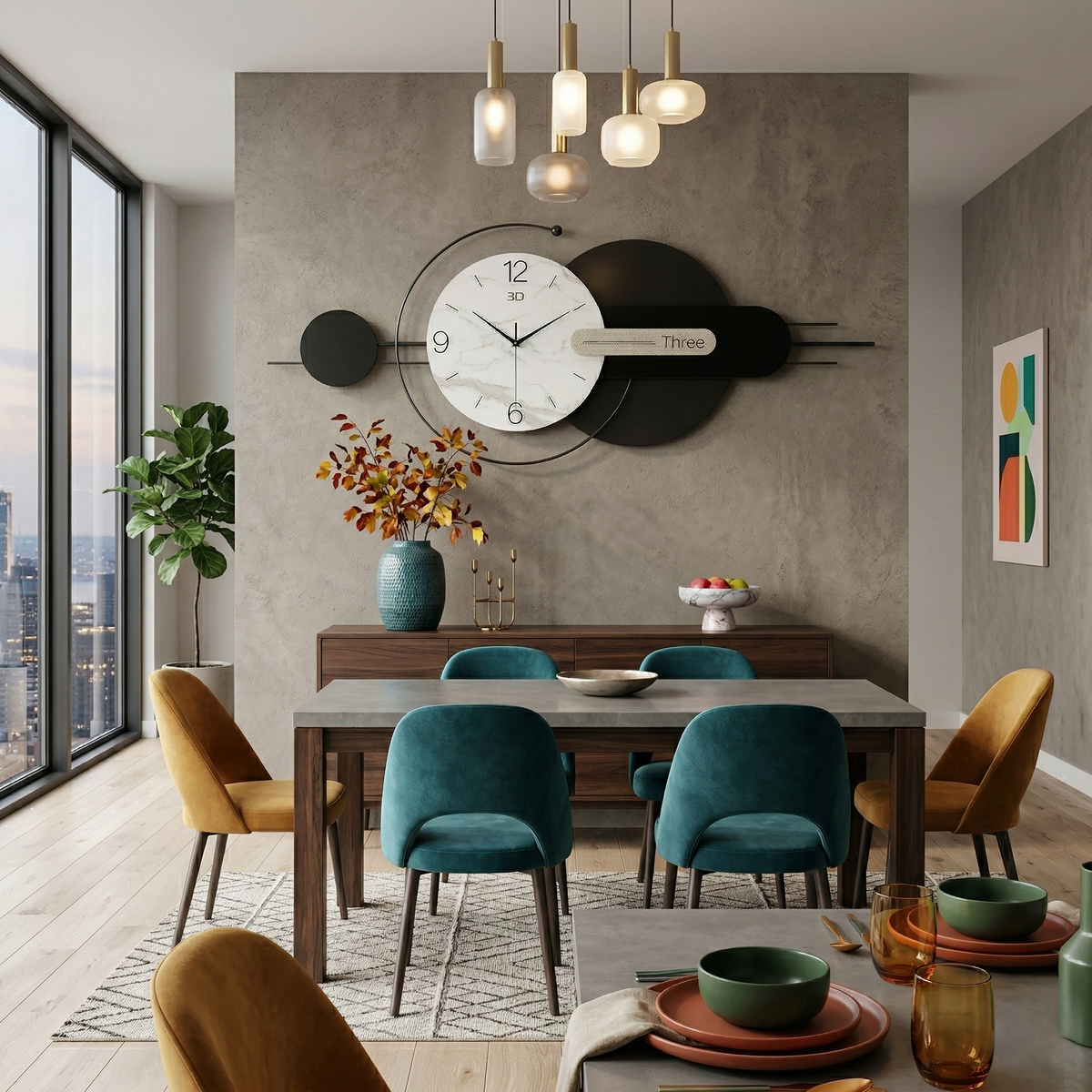 Grande horloge moderne